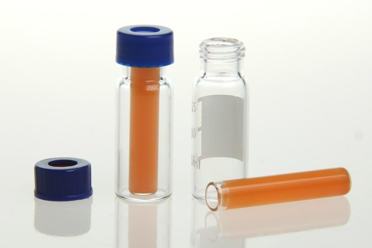 certified HPLC glass vials amber labeled